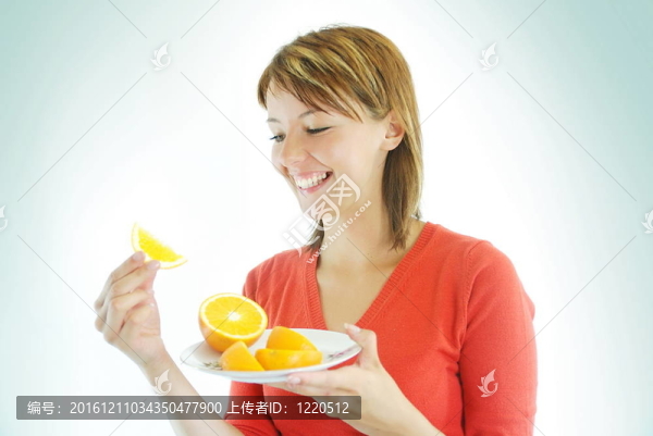 橘子漂亮女孩
