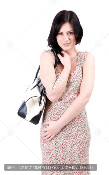 漂亮的年輕人；黑頭發(fā)的女人