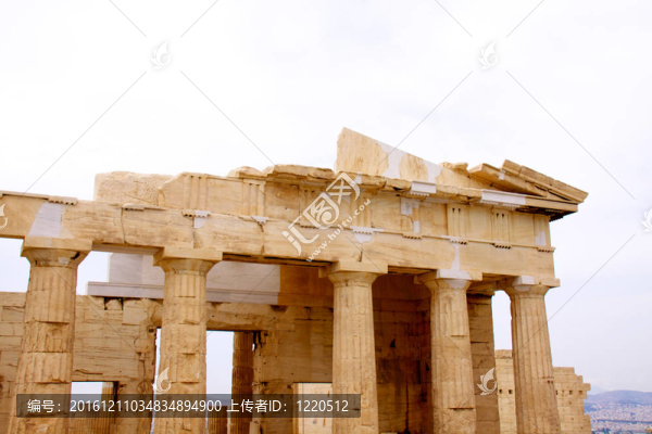 帕特農(nóng)神廟在雅典Akropolis；希臘；