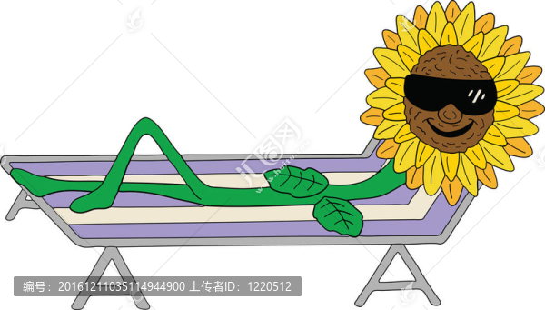 懶洋洋的向日葵
