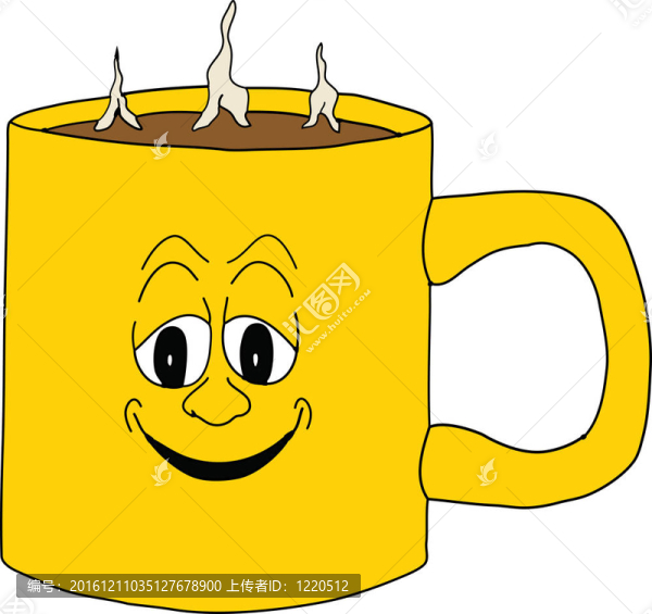 微笑的咖啡杯