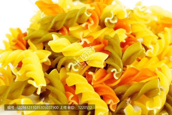 意大利面食的特寫