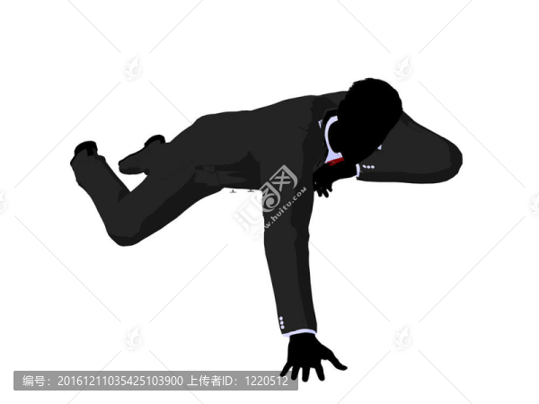 男人穿著燕尾服的剪影