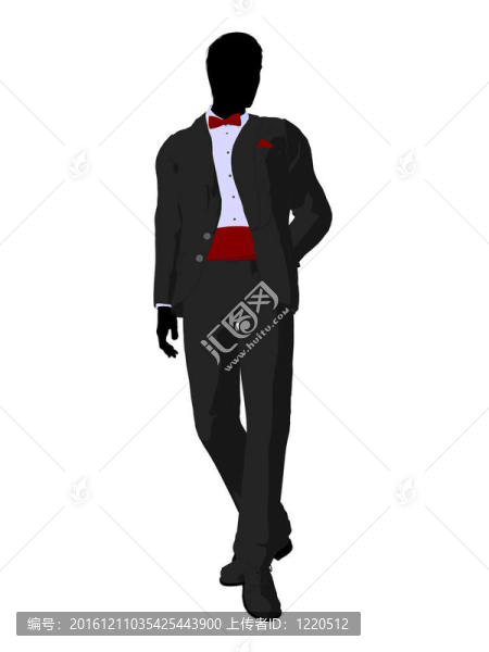在婚禮上新郎禮服的輪廓