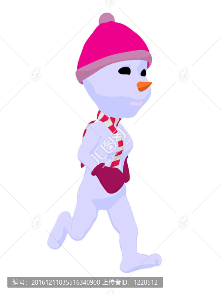 snowgirl插畫藝術(shù)剪影