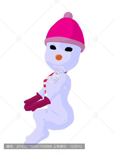 snowgirl插畫藝術(shù)剪影