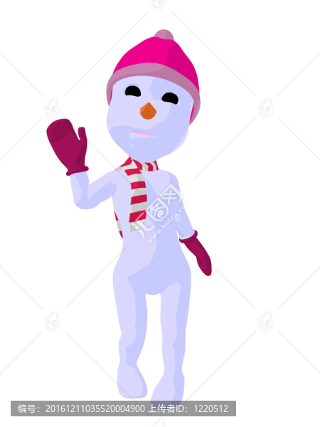 snowgirl插畫藝術(shù)剪影