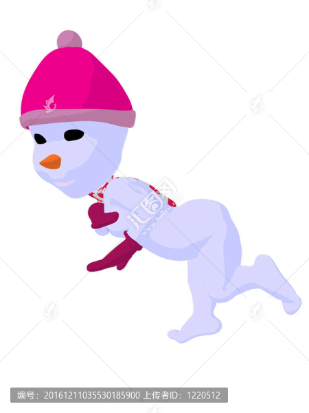 snowgirl插畫藝術(shù)剪影