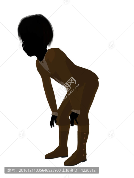 維多利亞男孩插畫(huà)剪影