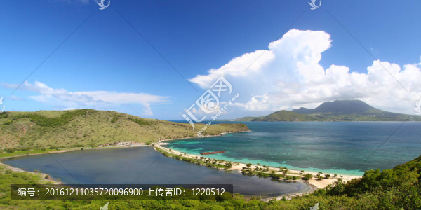 Saint,Kitts美麗的海灘