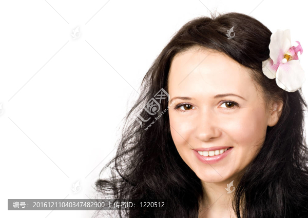 美麗的微笑的女人