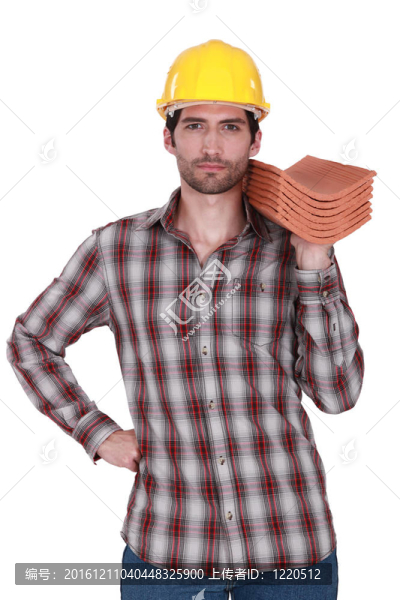 屋頂瓦片的建筑保持架