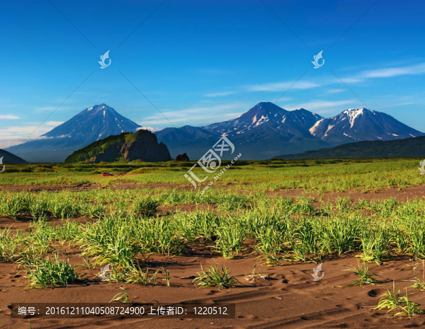 堪察加半島的山地景觀；