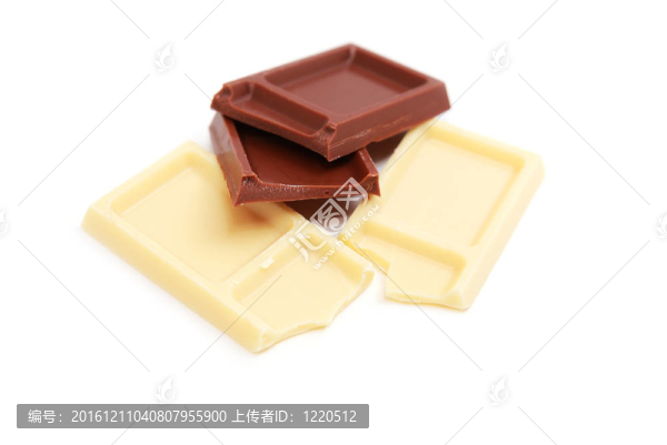 牛奶和白巧克力