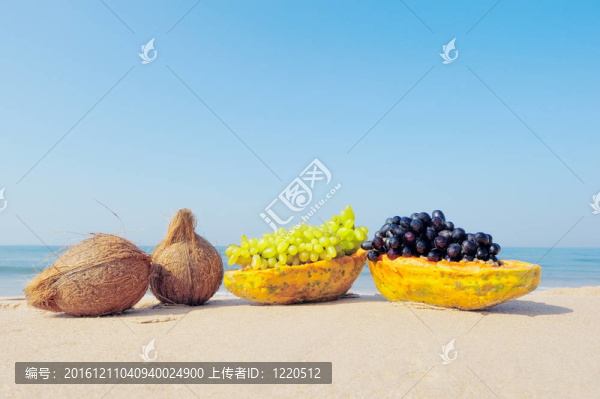 椰子；番木瓜；葡萄