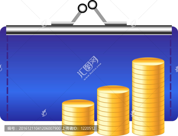 錢包和硬幣的金錢圖標(biāo)