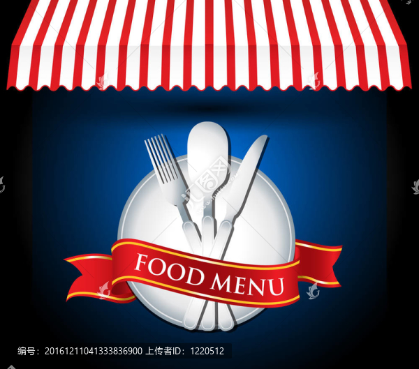 餐廳菜單與餐具