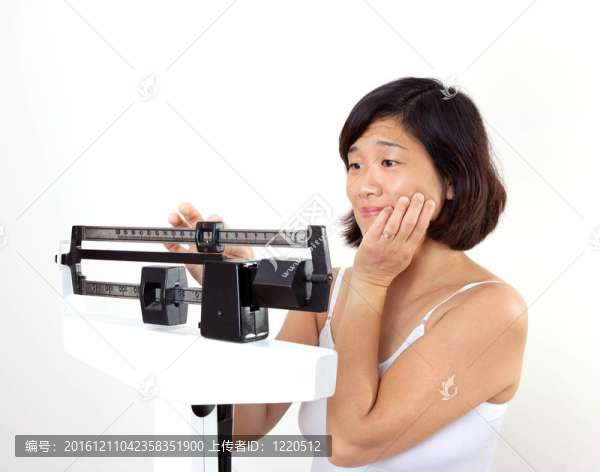 女子體重秤擔(dān)心