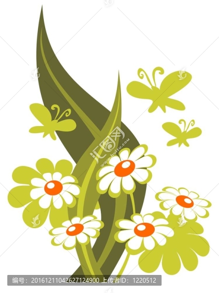 鮮花和蝴蝶