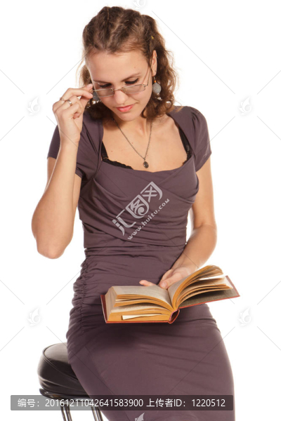 美麗的商業(yè)女性讀書(shū)