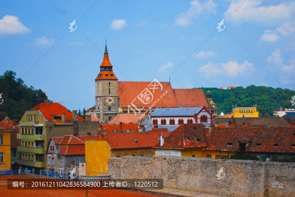 Transylvania的屋頂；羅馬尼亞