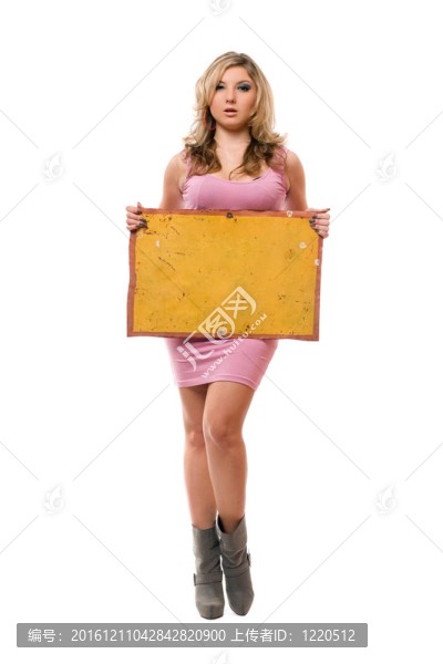 年輕的金發(fā)女郎冒充黃色董事會