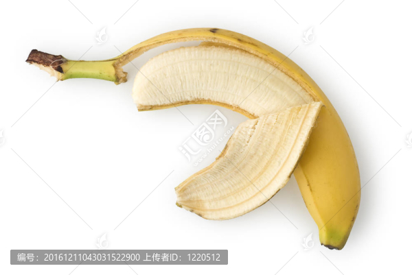 剝了皮的香蕉