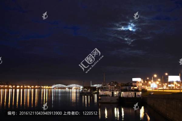 晚上的Neva江景