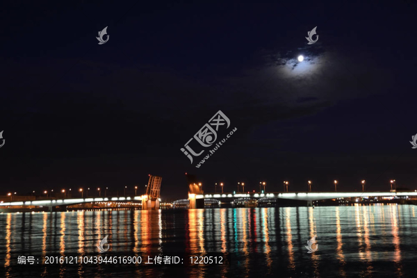 Alexander,Nevsky,Bridge在夜晚