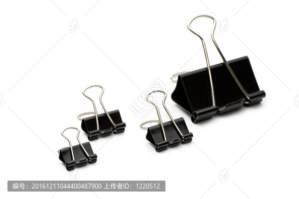 白色的黑色回形針