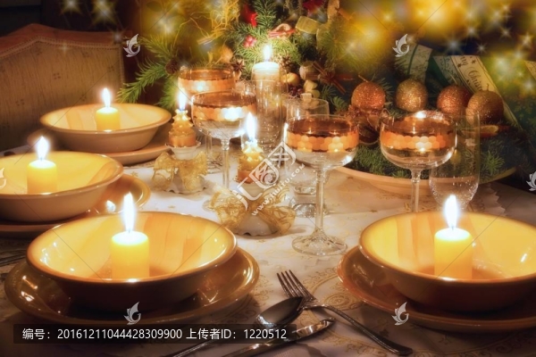 圣誕心情圣誕餐桌