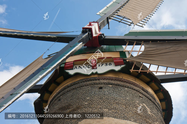 前視圖形成傳統(tǒng)荷蘭風(fēng)車