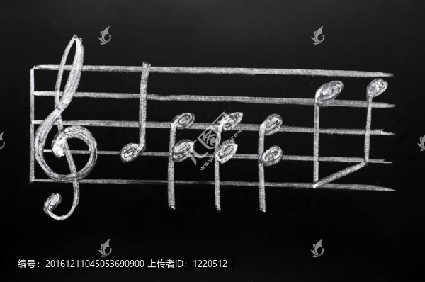 黑板上的譜號