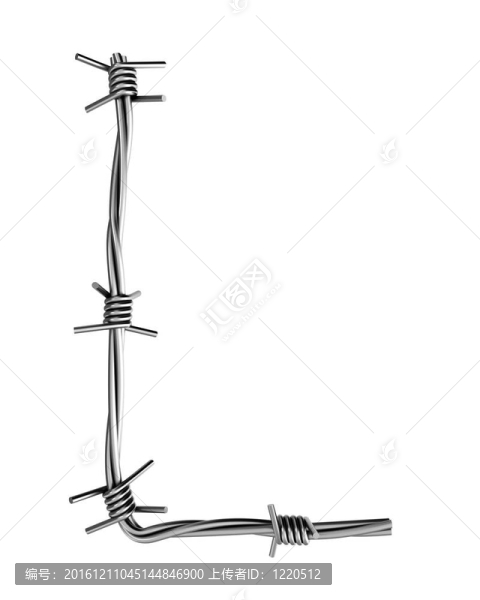 帶刺鐵絲網(wǎng)；字母