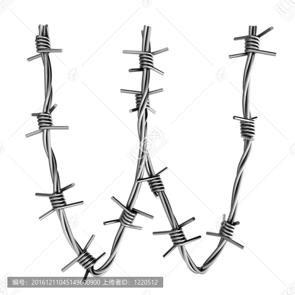 鐵絲網(wǎng)字母；W