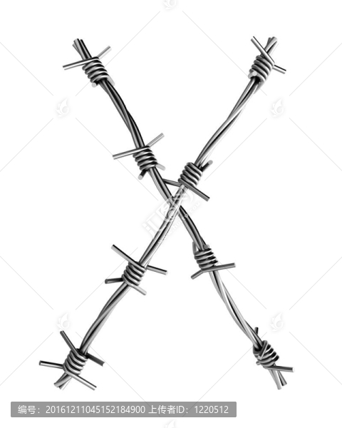 帶刺鐵絲網(wǎng)；X