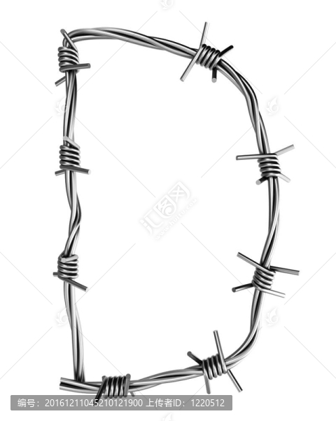 帶刺鐵絲網(wǎng)字母D