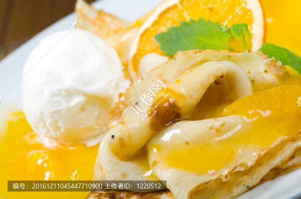 甜點(diǎn)-煎餅冰淇淋
