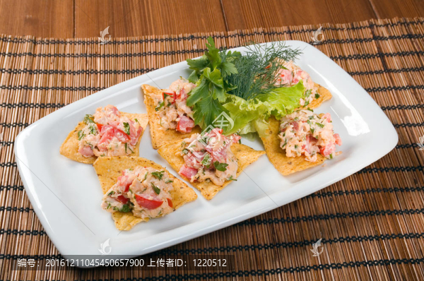 蔬菜和米飯三明治。