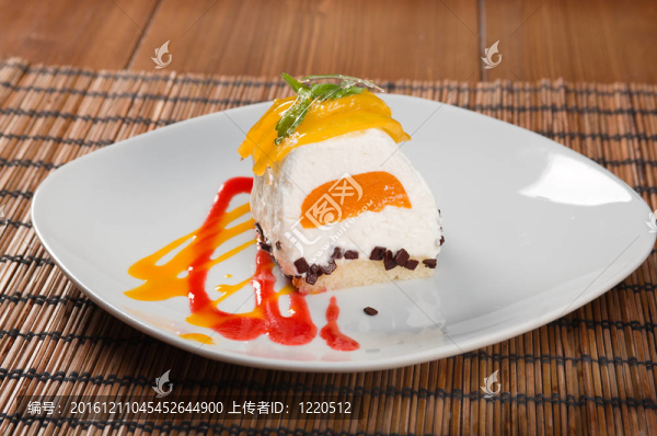 水果蛋糕。