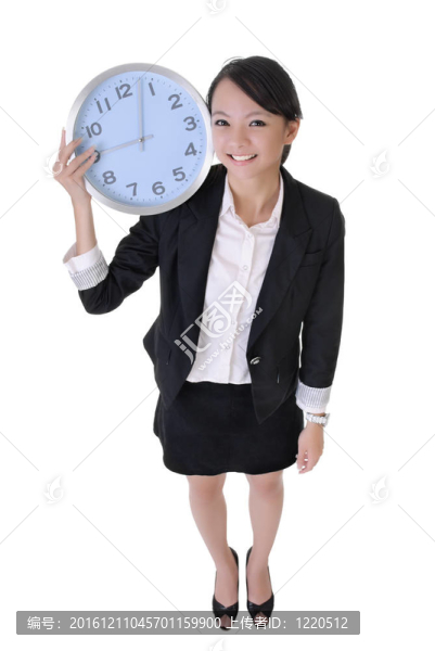 快樂商業(yè)女性時鐘