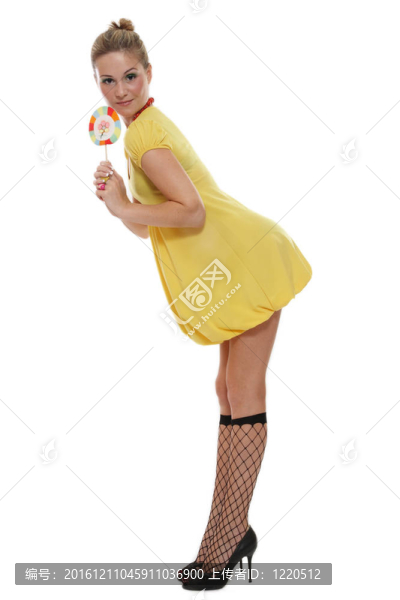 女孩的棒棒糖