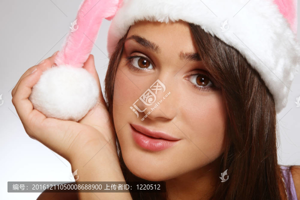 漂亮的Santa的助手