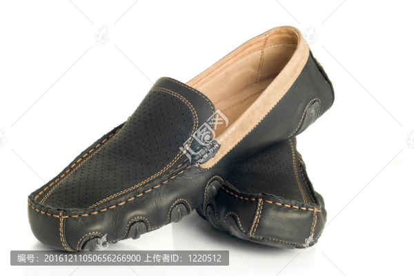 現(xiàn)代的黑色男士皮鞋