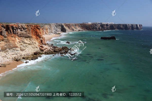 在葡萄牙的阿爾加維海岸