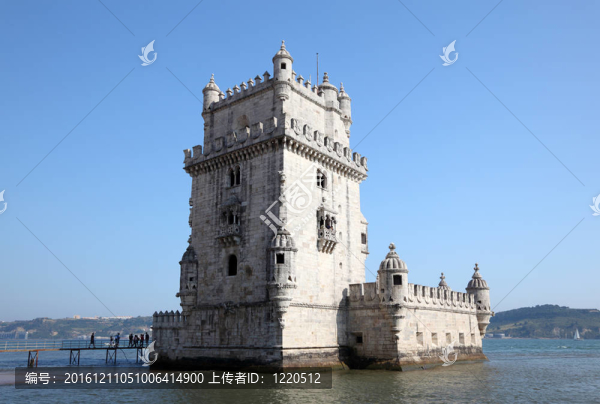 Torre,de,Belem（貝倫塔）在Lisbon；葡萄牙