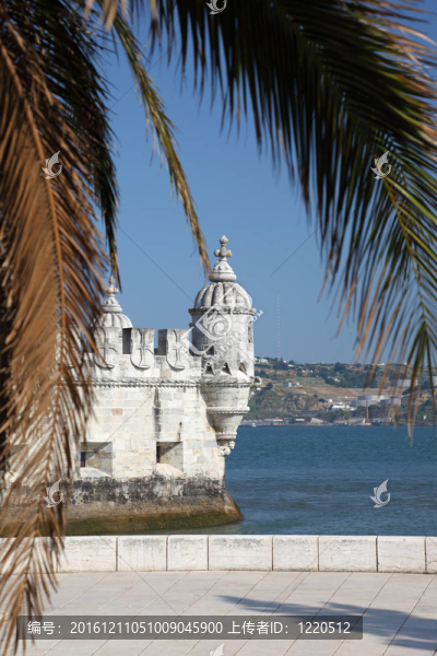 Torre,de,Belem（貝倫塔）在Lisbon；葡萄牙