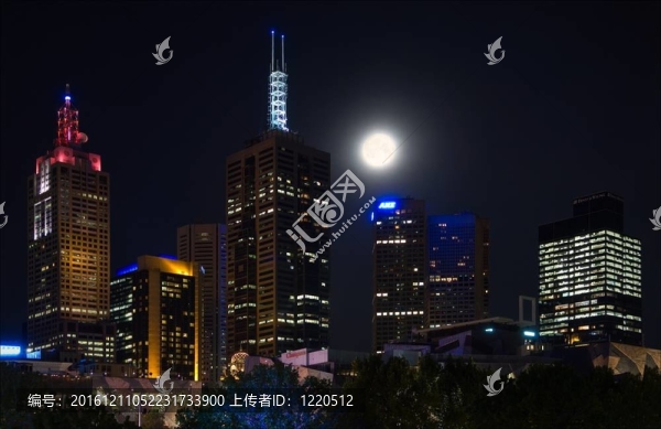 布里斯班的夜晚。