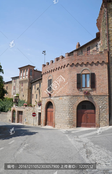 小巷。Panicale。翁布里亞大區(qū)。