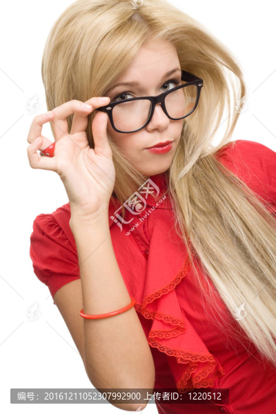 美女秘書眼鏡隔離